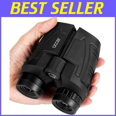 High-Powered 12x25 Waterproof Binoculars for Kids & Adults - 15mm Eye Relief - Image 1 of 4