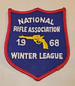 Vintage NRA National Rifle Association 1968 Winter League Patch Pistol Tournament pb - Bild 1 von 2