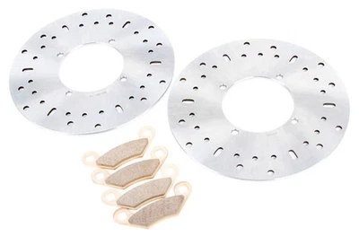 2016 2017 Polaris Sportsman 450 HO Front Brake Rotors and Severe Duty Brake Pads - Image 1 of 4