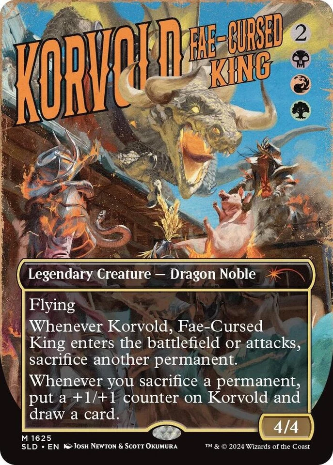 Korvold, Fae-Cursed King - NM regular - MTG Secret Lair Outlaw Anthology magic - Image 1 of 1