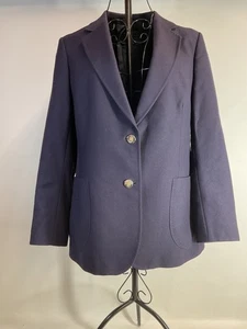 DAKS Signature Gents Wool Blazer Navy Blue 100% Wool Size Medium - Picture 1 of 9