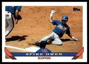 1993 Topps Spike Owen Montreal Expos #42 - Picture 1 of 2