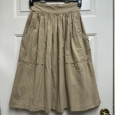 Falda De Colección Lloyd Sportwear Beige Tostado ETIQUETA UNIÓN Trad Wife Cottage Años 50 60 Bolsillo Foto 1 de 4