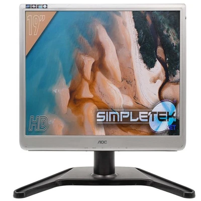 AOC 197PKv 19 " Bildschirm HD LCD Display 4:3 5:4 DVR Gehäuse PC VGA Starr - Bild 1 von 4