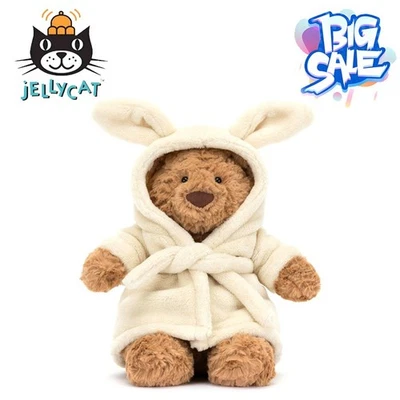 2025 NUOVO Jellycat Bartolomeo orso accappatoio bambola peluche con etichetta + sacchetto antipolvere Regno Unito