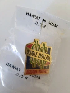 Arizona Lottery Double Dollars Trading Pin Hat Lapel Tie Tack - Picture 1 of 3