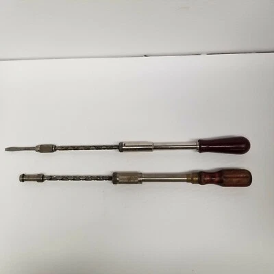 Vtg Yankee No. 130A & Craftsman Ratcheting Screwdrivers, Carpentry, Woodworking  - Image 1 of 4