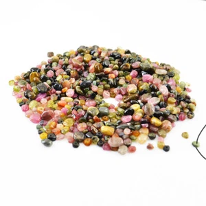 Untreated 333.00 Carats Earth Mined Watermelon Tourmaline Drilled Beads Lot - Picture 1 of 2