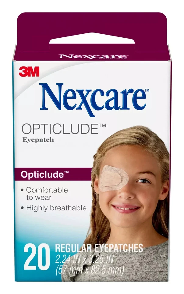 *80-Patches* 3M Nexcare Opticlude Orthoptic Eye Patch 3.25" x 2.24" Regular 1539 - Image 1 of 1