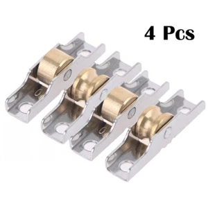 4Pcs Stainless Steel Sash Pulley Sliding Door Roller Runner-Wheel Track Pulley - Picture 1 of 48