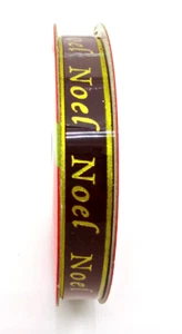Noel Ribbon,Brown,Gold,3/8" x 9 ft.,Polyester,Jo-ann's - Picture 1 of 2