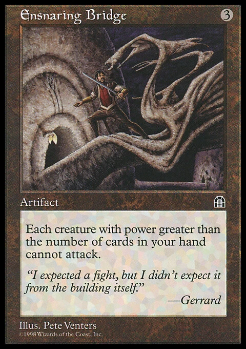 MTG Magic the Gathering Ensnaring Bridge (133/143) Stronghold LP - Image 1 of 1