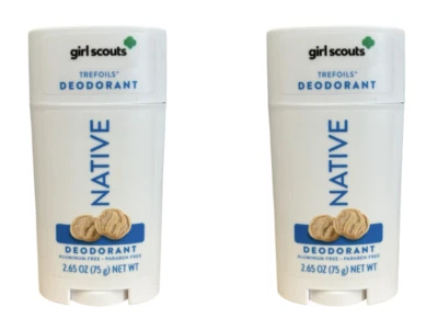 Desodorante para galletas Nativo edición limitada Girl Scout Trefoils - 2,65 oz (paquete de 2) Foto 1 de 2