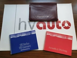 Bordmappe Serviceheft Betriebsanleitung Porsche 911Carrera 3,2 & 930 turbo G Mod - Bild 1 von 8