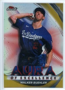 WALKER BUEHLER 2022 TOPPS FINEST AURA OF EXCELLENCE GOLD REFRACTOR SP /50