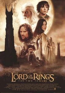 Póster de la película El Señor de los Anillos ~ Dos Torres Regular 25x36 Peter Jackson Hobbit - Imagen 1 de 1