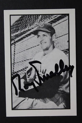 Roy Smalley (d.2011) Cubs autógrafo assinado 1953 Bowman 1983 cartão de reimpressão - Imagem 1 de 3