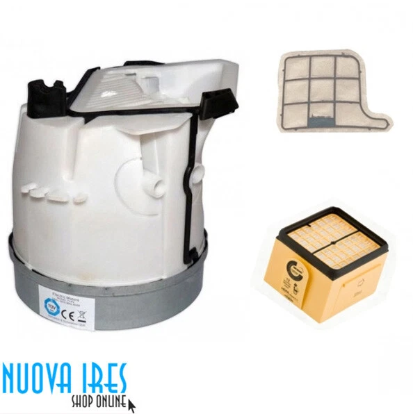 VORWERK MOTORE FOLLETTO VK135 VK136 CERTIFICATO 900W TUV + FILTRI HEPA GARANTITO