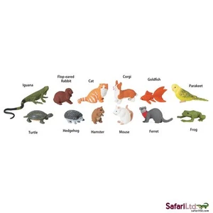 PETS TOOB by Safari Ltd;playset/dog/cat/frog/bird/mouse - Picture 1 of 2