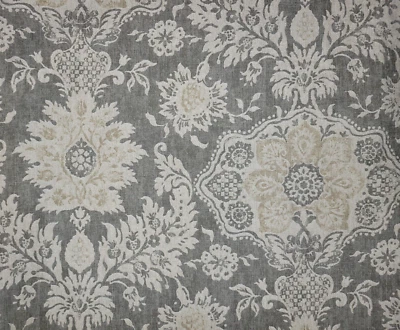 Belmont in Mist BTY 54" Wide Magnolia Fabrics 100% Cotton Floral Damask Print - Image 1 of 2