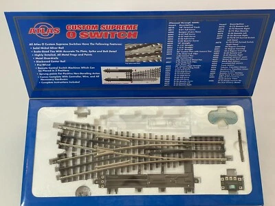 Atlas 6074 O Nickel Silver O-72 Wye Remote Switch Turnout Custom Supreme O-Gauge - Image 1 of 2