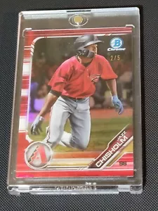 2019 Bowman Chrome Jazz Chisholm RC RED REFRACTOR 2/5 YANKEES - Picture 1 of 2