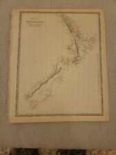 Large 1846 Map Of New Zealand Charles Knight atlas. 
