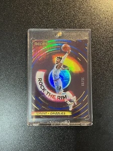 2020-21 Panini Recon Rock the Rim Ja Morant Mem Grizzlies Blue /99 team match  - Picture 1 of 2