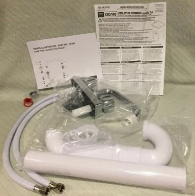 EL Mustee 15.600 6 inch Swing Spout Laundry Faucet and Drain Pipe KIT ** ONLY ** - Image 1 of 4