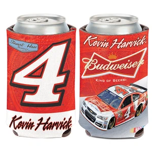 Kevin Harvick #4 Budweiser Can Cooler 12 oz koozie NASCAR 2014 Stewart-Haas - Picture 1 of 1