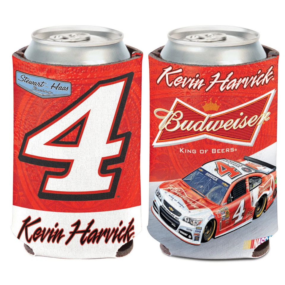 Kevin Harvick #4 Budweiser enfriador de latas 12 oz koozie NASCAR 2014 Stewart-Haas Foto 1 de 1