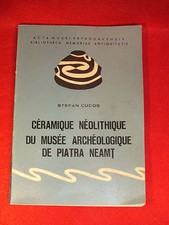 Stefan cucos la ceramique neolothique of archaeological museum de piatra neamt