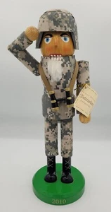 2010 Limited Edition Nutcracker: 14" Tall: Soldier: Army 33758/35251 - Picture 1 of 6