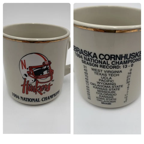 Nebraska 1994 National Champions Ceramic Coffee Mug - 3⅝” tall Cover