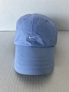 Nike Hat Cap Strap Back Blue Running Runner Lightweight Outdoor Womens Swoosh - Picture 1 of 15