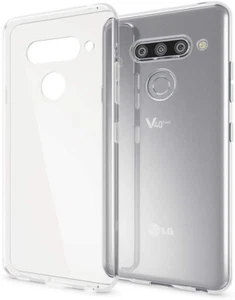 For LG V40 THINQ SHOCKPROOF TPU CLEAR CASE SOFT SILICONE GEL BACK SLIM COVER - Picture 1 of 10