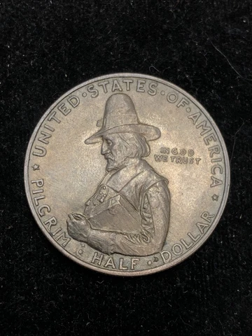 1920 Pilgrim Commemorative Half Dollar, BU Cover
