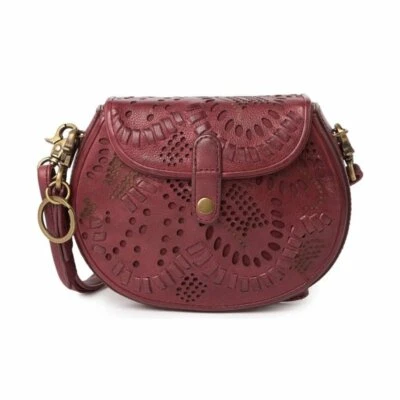 Nuevos bolsos bandolera Frye para mujer de cuero rojo ladrillo boho plegables con tiras Foto 1 de 4