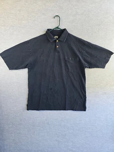Tommy Bahama Polo Large Cotton Navy Blue Shirt - Picture 1 of 9