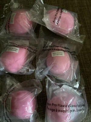 (6) Aplicador de Maquillaje Impecable Avon Pro Lote de 6 Rosa ¡Nuevo! Foto 1 de 3