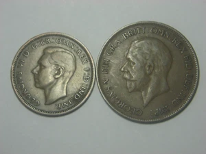 Great Britain Half Penny 1948 & One Penny 1929 - Picture 1 of 2