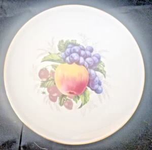 Plato de ensalada vintage Baviera Schumann Arzberg Alemania 1965 con motivo de fruta de porcelana - Imagen 1 de 5