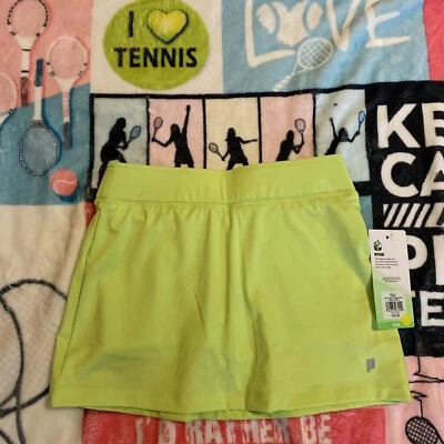 Pantalón Corto Tenis Prince Jóvenes Niñas Pequeño (8-9) Core Hydro-Dri Entrenamiento Verde Brillante Foto 1 de 4