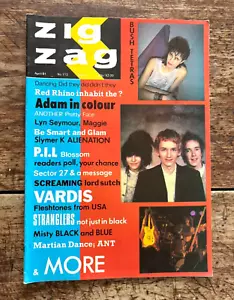ZIGZAG #112 Apr 1981 PIL/Bush Tetras/Stranglers/Adam & Ants/Vardi/New Wave - Picture 1 of 9