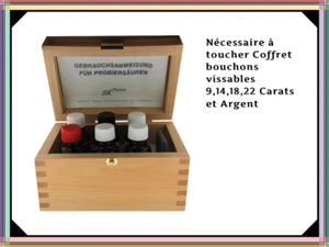 Nécessaire à toucher Coffret bouchons vissables 9,14,18,22 +Argent Réf: 999 3165 - Bild 1 von 3
