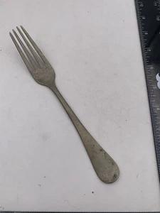 VTG Antique Nickel Silver 1920s Fork BACF Unknown Monogram - Picture 1 of 6