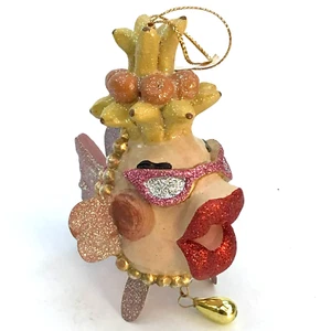 Katherines Collection Banane Obst Kopf küssender Fisch hängend Karneval Ornament - Bild 1 von 8