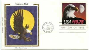1985 FDC, $10.75 EXPRESS MAIL, COLORANO SILK - Picture 1 of 1