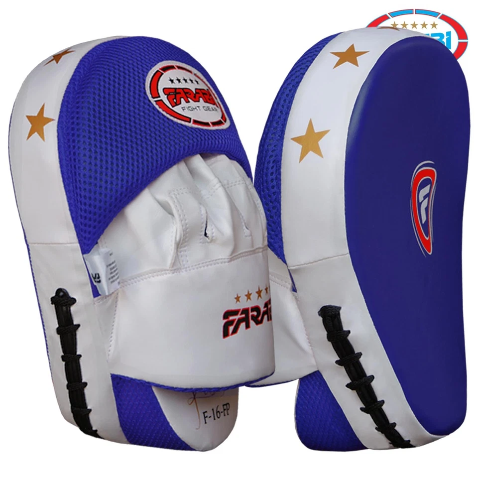 FARABI SPORTS Farabi Focus Pads Boxing MMA Muay Thai Martial Arts Hook & Jab MMA Punch Pads