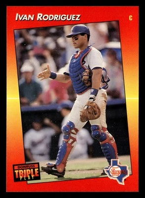 Ivan Rodriguez 1992 Triple Play #51 Texas Rangers Baseball *205 - Image 1 of 2